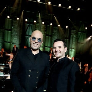 Exclusif -  Frank Braley, Pascal Obispo, Lionel Bringuier - Backstage de l'enregistrement de l'émission "Symphonie pour la Vie, Spéciale Pièces jaunes" au Théâtre national de l'Opéra Comique à Paris, qui sera diffusée le 10 février sur France 3. © Dominique Jacovides / Bestimage