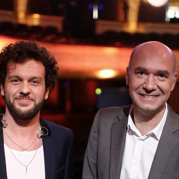 Exclusif - Claudio Capeo, Jerome Ducros - Backstage de l'enregistrement de l'émission "Symphonie pour la Vie, Spéciale Pièces jaunes" au Théâtre national de l'Opéra Comique à Paris, qui sera diffusée le 10 février sur France 3. © Dominique Jacovides / Bestimage