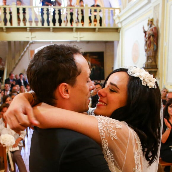 Exclusif - Mariage religieux en l'église de Villanova d' Alizée et Grégoire Lyonnet - Villanova le 18 juin 2016 © Olivier Huitel - Olivier Sanchez / Bestimage - Crystal