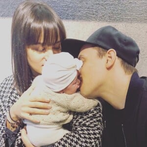 Alizée, Grégoire Lyonnet et leur fille Maggy sur Instagram.