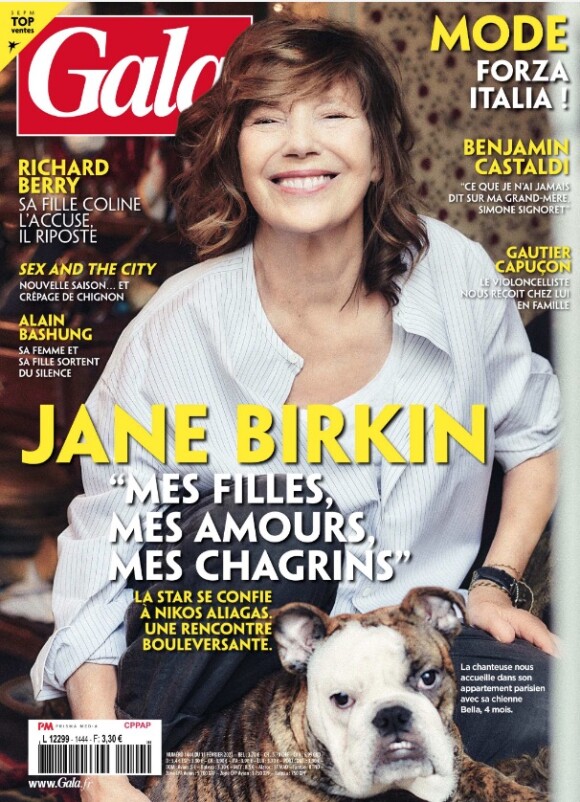 Retrouvez l'interview de Jane Birkin dans le magazine Gala, n°1444 du 11 février 2021.