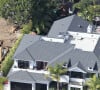 Vue aérienne de la maison de Johnny et Laeticia Hallyday à Pacific Palisades, Los Angeles le 8 février 2014.