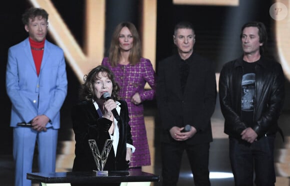 Jane Birkin, Eddy de Pretto, Vanessa Paradis, Etienne Daho et Thomas Dutronc - 36ème édition des Victoires de la Musique à la Seine Musicale à Boulogne-Billancourt, France, le 12 février 2021. © Coadic Guirec/Bestimage