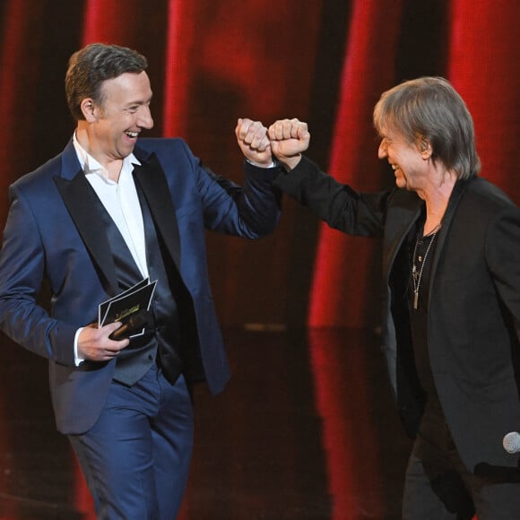 Stéphane Bern et Jean-Louis Aubert - 36ème édition des Victoires de la Musique à la Seine Musicale à Boulogne-Billancourt, France, le 12 février 2021. © Coadic Guirec/Bestimage