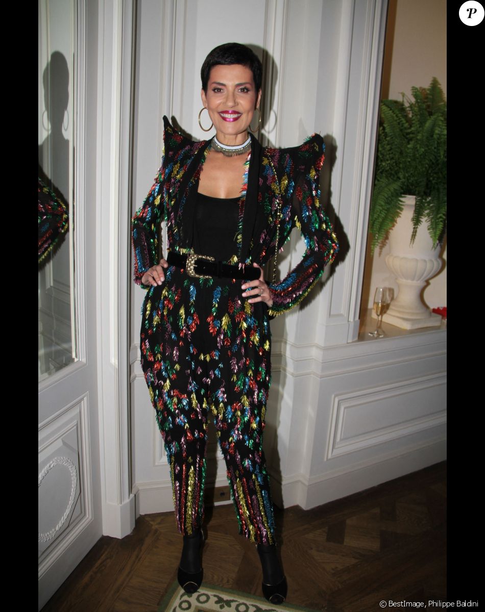 Cristina Cordula (ensemble Jean-Paul Gaultier) lors du cocktail à l'occasion du "Rallye Le Vendôme 80" au profit de l'Institut du Cerveau et de la Moelle épinière à l'Hôtel Ritz à Paris, France, le 7 juin 2019. © Philippe Baldini/Bestimage
