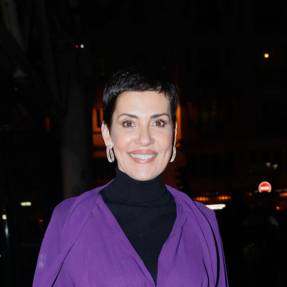 Cristina Cordula arrive au défilé Valli au centre Pompidou lors de la Fashion Week Haute Couture collection printemps/été 2019 de Paris, France, le 21 janvier 2019. © CVS/Bestimage 