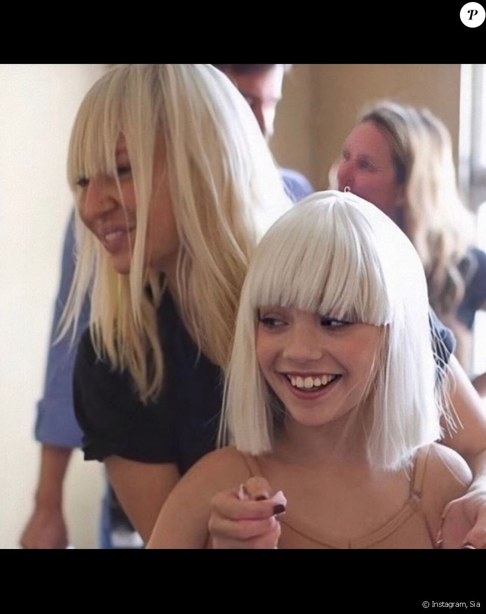 Sia et l'actrice Maddie Ziegler sur le tournage du film "Music". Octobre 2019.