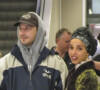 Exclusif - Shia LaBeouf et sa compagne FKA Twigs à l'aéroport de Salt Lake City.
