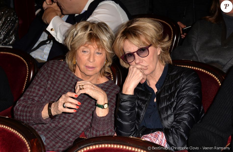 Danièle Thompson, Miou-Miou - Front row du défilé de mode Haute-Couture printemps-été 2020 "Jean-Paul Gaultier" au théâtre du Châtelet à Paris. Le 22 janvier 2020. © Christophe Clovis - Veeren Ramsamy / Bestimage
