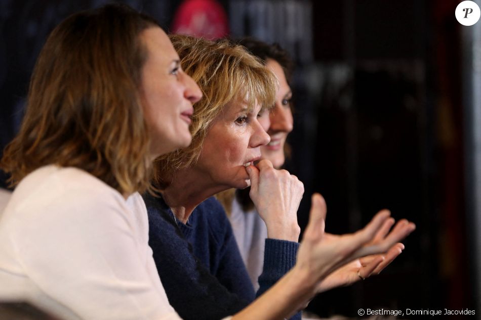 Camille Cottin, Miou-Miou, Camille Chamoux lors de la présentation du film "Larguées" au 21e festival international du film de comédie de l'Alpe d'Huez le 20 janvier 2018. © Dominique Jacovides / Bestimage