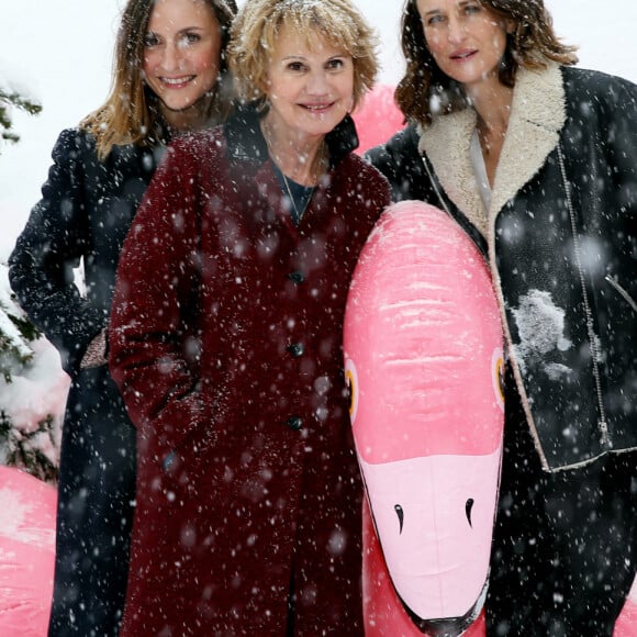 Camille Chamoux, Miou-Miou, Camille Cottin lors de la présentation du film "Larguées" au 21e festival international du film de comédie de l'Alpe d'Huez le 20 janvier 2018. © Dominique Jacovides / Bestimage