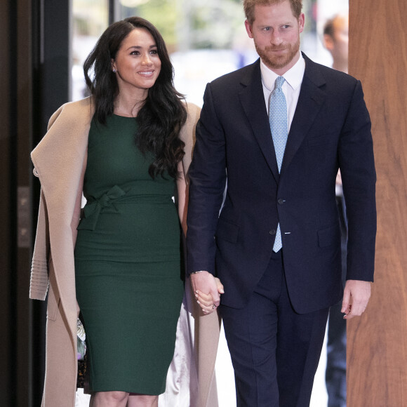 Le prince Harry, duc de Sussex, et Meghan Markle, duchesse de Sussex, arrivent à la cérémonie des WellChild Awards à Londres le 15 octobre 2019.