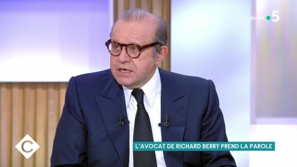 L'avocat de Richard Berry, Hervé Temime, dans l'émission "C à vous" sur France 5, le 16 février 2021.