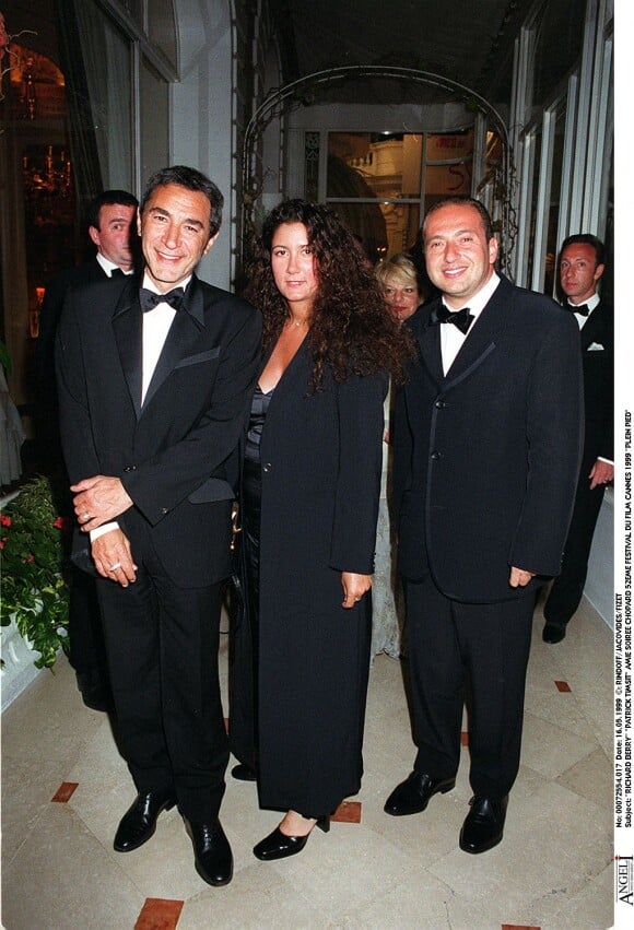 Richard Berry, sa fille Coline et Patrick Timsit au Festival de Cannes en 1999.