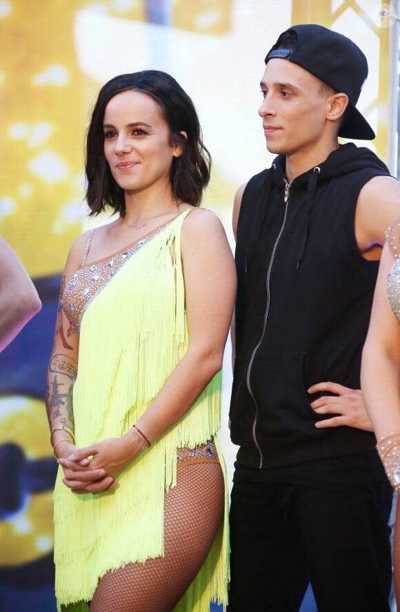 Alizée et son compagnon Grégoire Lyonnet - Spectacle "Danse avec les stars" lors du 55ème Festival de Télévision de Monte-Carlo à Monaco, le 14 juin 2015.