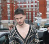 Baptiste Giabiconi au défilé de mode prêt-à-porter automne-hiver 2020/2021 Balmain à Paris le 28 février 2020. 