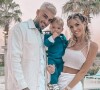 Jessica Thivenin avec son mari Thibault et son fils Maylone, à Dubaï, le 5 février 2021
