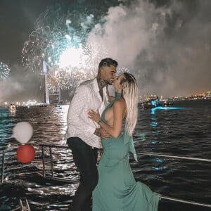 Jessica Thivenin et Thibault Kuro au Nouvel An, à Dubaï, le 31 décembre 2020