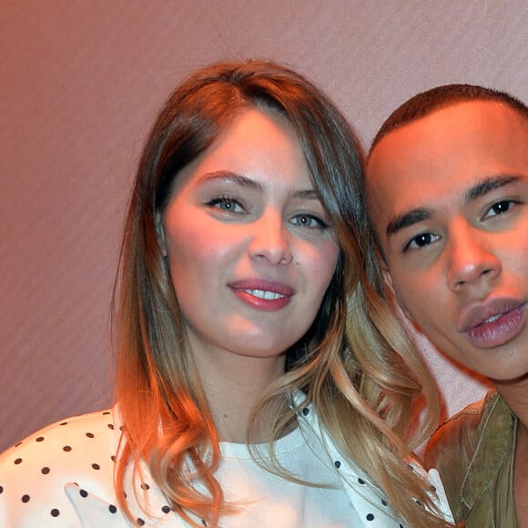 Marie-Ange Casta et Olivier Rousteing - Backstage du défilé de mode Homme automne-hiver 2020/2021 "Balmain" à Paris. Le 17 janvier 2020 © Veeren Ramsamy-Christophe Clovis / Bestimage 