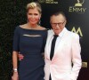Larry King et sa femme Shawn Southwick à la 45ème cérémonie annuelle "Daytime Emmy Awards" au Pasadena's Civic Auditorium à Pasadena.