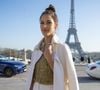 Iris Mittenaere (Miss France et Miss Univers) au défilé de mode Haute-Couture printemps-été "Stephane Rolland" à Paris, France