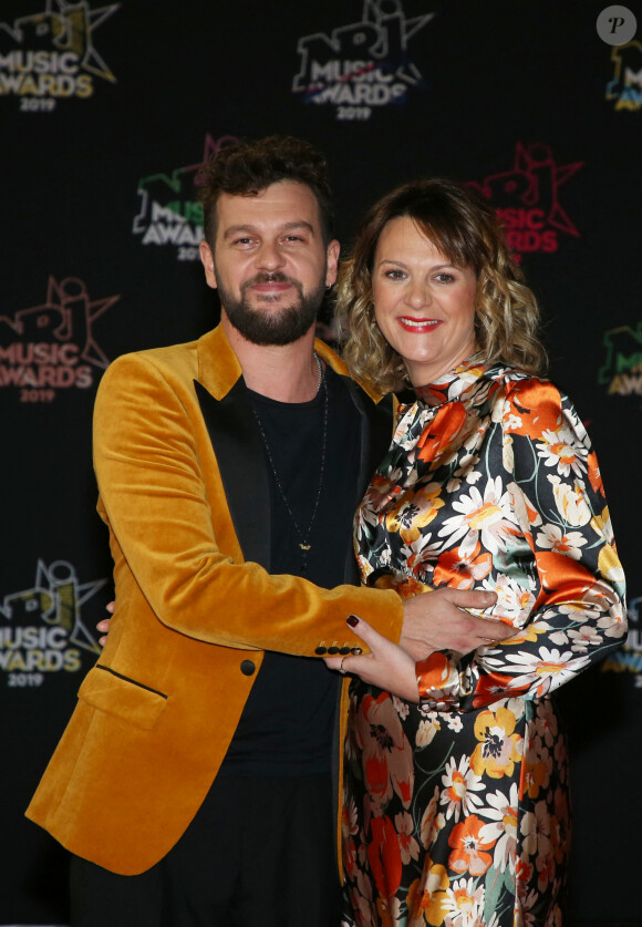 Claudio Capéo et sa compagne Aurélie Willgallis - 21ème édition des NRJ Music Awards au Palais des festivals à Cannes le 9 novembre 2019. © Dominique Jacovides/Bestimage