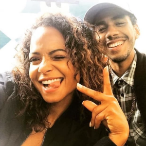 L'acteur Jahmil French et Christina Milian