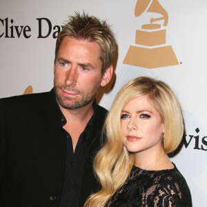 Avril Lavigne et son ex mari Chad Kroeger - Soirée de Gala Clive Davis Pre-Grammy à l'hôtel Hilton de Beverly Hills le 14 février 2016.