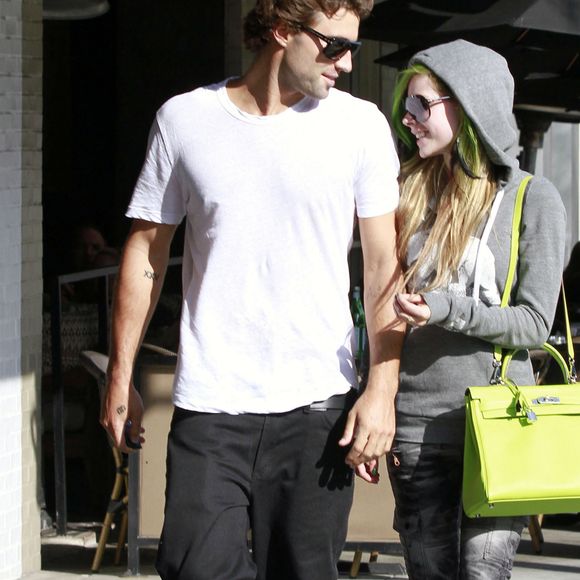 Avril Lavigne et Brody Jenner ont déjeuné au restaurant La Scala à West Hollywood. Le 23 mai 2011.