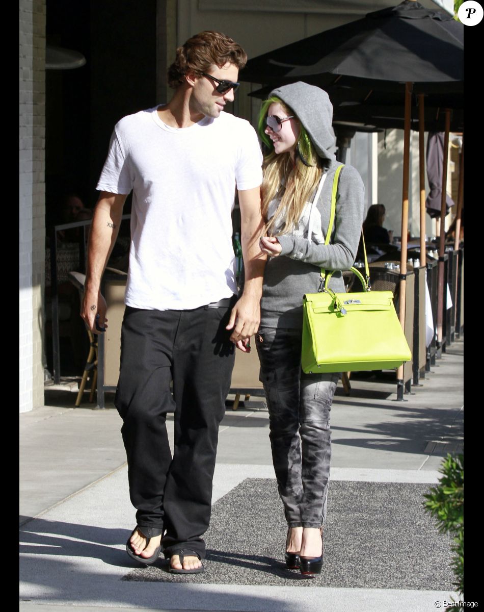 Avril Lavigne et Brody Jenner ont déjeuné au restaurant La Scala à West Hollywood. Le 23 mai 2011.