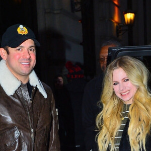 Avril Lavigne et son compagnon Phillip Sarofim sont allés dîner dans un restaurant à New York le 15 février 2019.