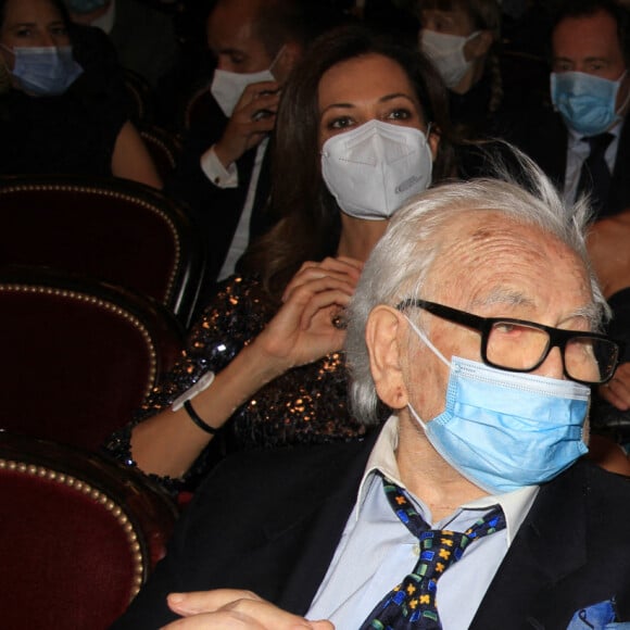 Pierre Cardin, Patrick Poivre d'Arvor - Soirée en l'honneur de Pierre Cardin à l'occasion des 70 ans de sa maison de couture. Paris, le 21 septembre 2020. © Philippe Baldini/Bestimage