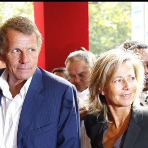 Claire Chazal et Patrick Poivre d'Arvor - Présentation des programmes 2007-2008 de TF1 à l'Olympia. Paris.