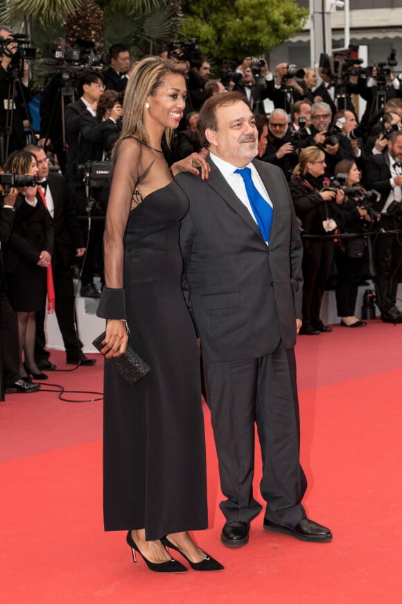 Didier Bourdon et sa femme Marie-Sandra - Montée des marches du film "Douleur et Gloire" lors du 72ème Festival International du Film de Cannes. Le 17 mai 2019 © Jacovides-Moreau / Bestimage