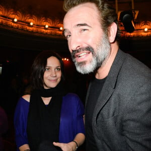 Jean Dujardin et Nathalie Péchalat - Générale du spectacle "Histoires" de Franck Ferrand au théâtre Antoine à Paris le 5 décembre 2016. © Coadic Guirec/Bestimage