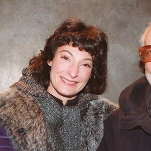 Michel Serrault et sa fille Nathalie - Avant-première du film "Le monde de Marty".