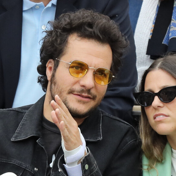 Amir Haddad et sa femme Lital - Célébrités dans les tribunes des internationaux de France de tennis de Roland-Garros à Paris. Le 9 juin 2019. © Jacovides-Moreau/Bestimage