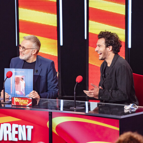 Exclusif - Laurent Ruquier et Amir Haddad - Enregistrement de l'émission "Les Grosses Têtes". Le 8 décembre 2020. © Jack Tribeca / Bestimage