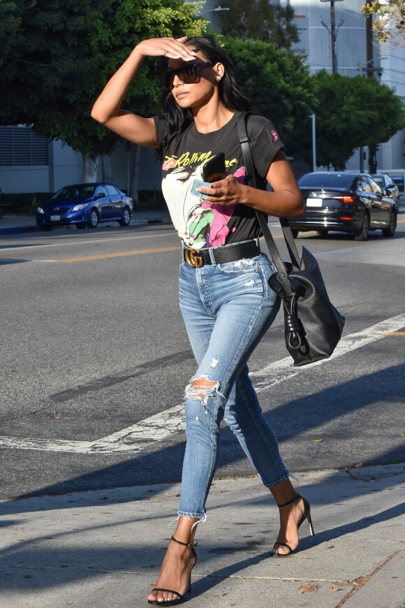 Naya Rivera est allée se faire pomponner dans un salon de manucure/pédicure à Los Angeles, le 7 août 2019.