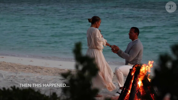 Alex Rodriguez demande la main de Jennifer Lopez aux Bahamas le 9 mars 2019.
