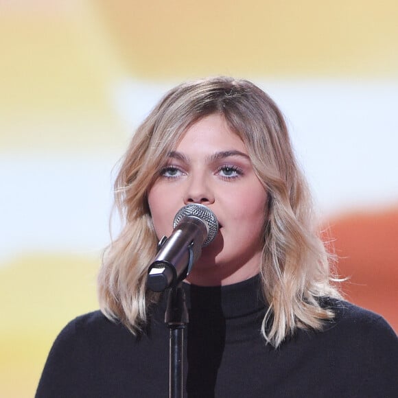 Louane Emera lors de la cérémonie des 34e Victoires de la Musique à la Seine Musicale, Boulogne Billancourt le 8 février 2019. © Coadic Guirec / Bestimage 