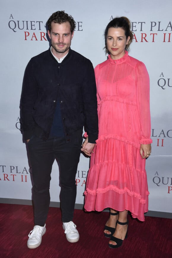 Jamie Dornan et Amelia Warner - Les célébrités assistent à la première du film "Sans un bruit 2" au Lincoln Center à New York.