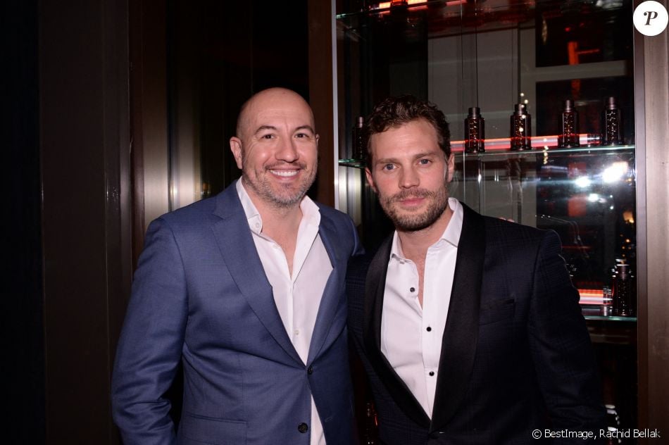 Exclusif - guest, l'acteur americain Jamie Dornan (Egérie de la marque Boss) - Soirée de lancement du nouveau parfum Boss "The scent absolute" à l'hôtel Mandarin Oriental à Paris le 13 novembre 2019. © Rachid Bellak/Bestimage