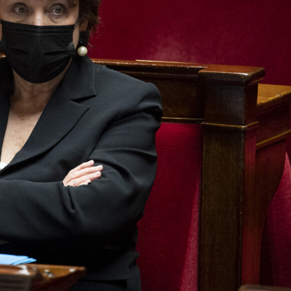 Roselyne Bachelot, ministre de la Culture lors d'une séance de questions au gouvernement à l'Assemblée nationale à Paris, France, le 2 février 2021. © Jean-Baptiste Autissier/Panoramic/Bestimage 