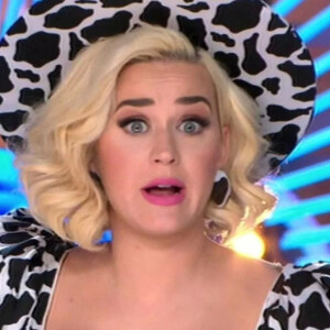 Katy Perry sur le plateau de l'émission American Idol. Le 14 mars 2021.