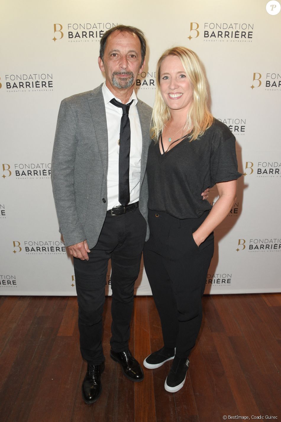 Eric Métayer et Andréa Bescond - Avant-première du film "Les Chatouilles" et la remise du Prix cinéma de la Fondation Barrière au Cinéma Publicis à Paris, France, le 17 septembre 2018. © Coadic Guirec/Bestimage