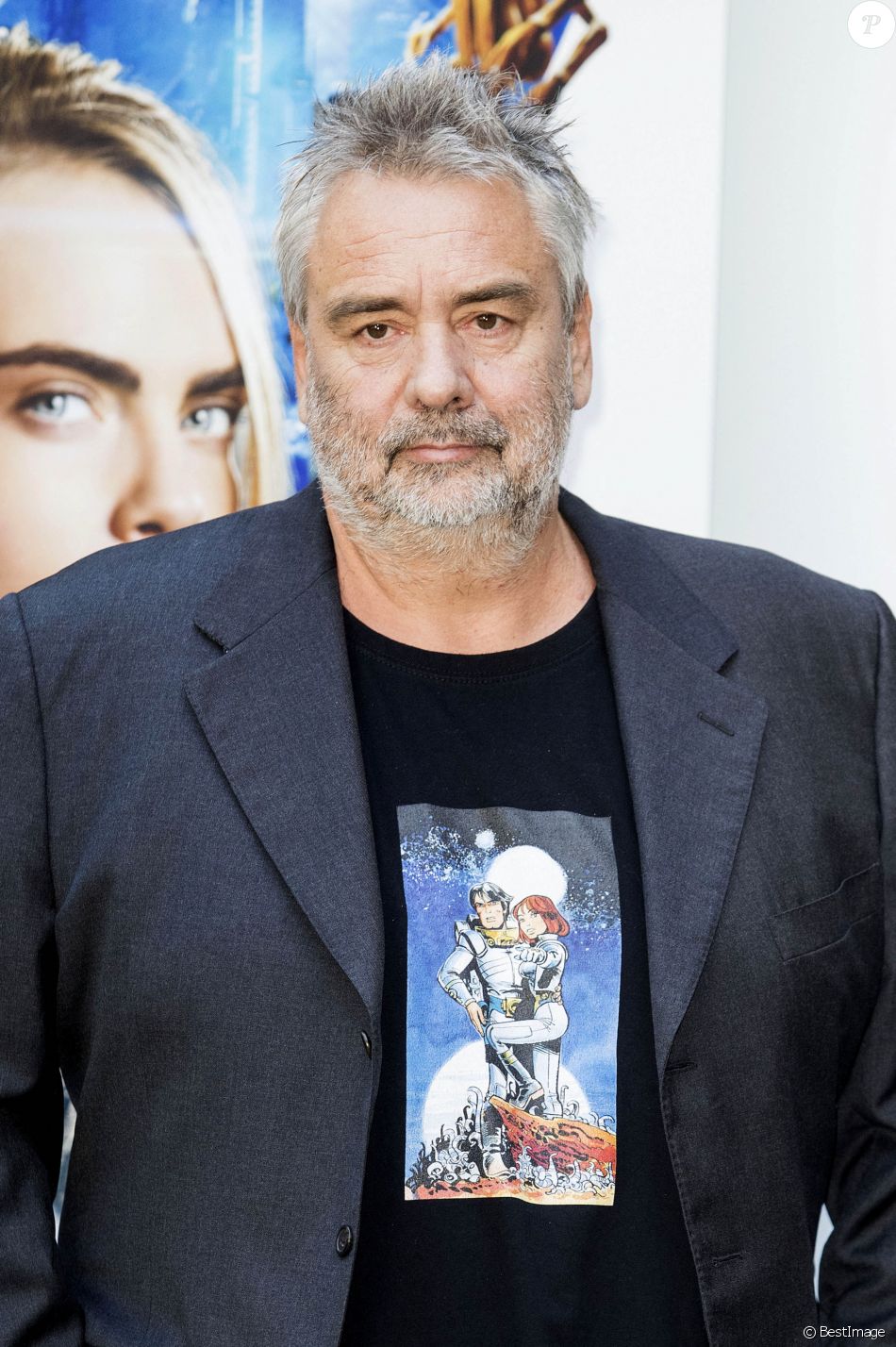 Luc Besson sur le photocall de son film "Valérian et la Cité des mille planètes" à Rome en Italie le 13 septembre 2017.