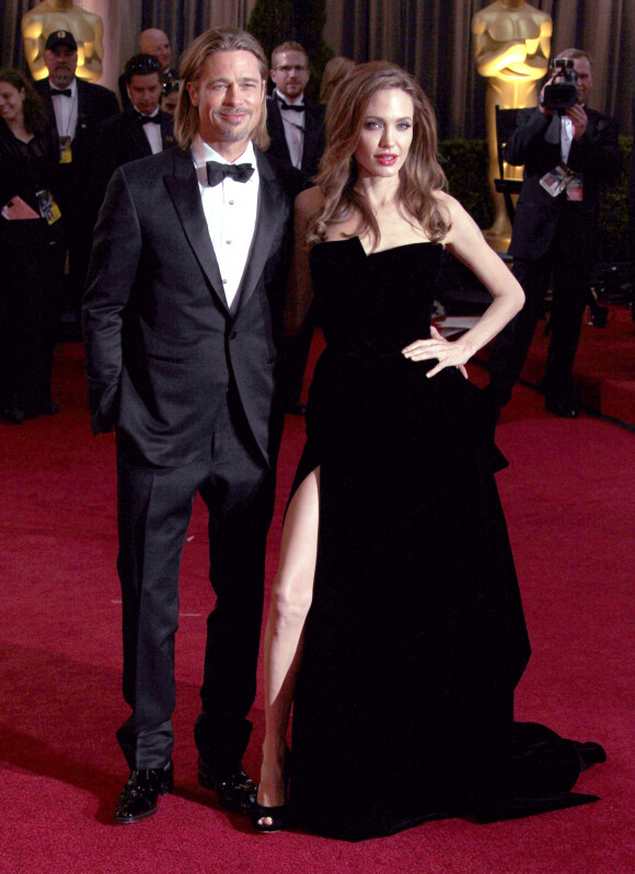 Brad Pitt et Angelina Jolie à la 84e cérémonie des Oscars
