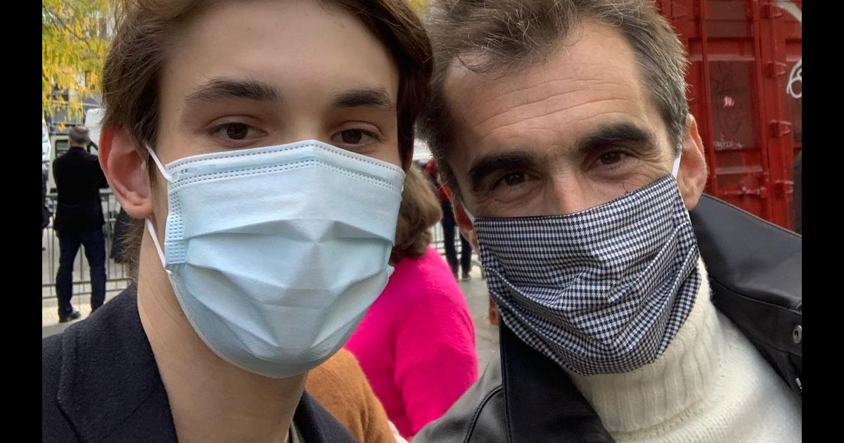 Aurélien Enthoven et son père Raphël Enthoven sur Instagram, octobre