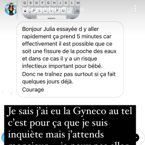 Julia Paredes dévoile des captures d'écran de messages qu'elle a reçus - le 19 mars 2021